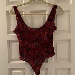 Free people paisley bodysuit